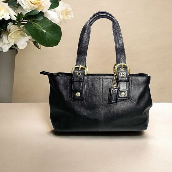 Coach Handbags - COACH Soho Zip Satchel in black